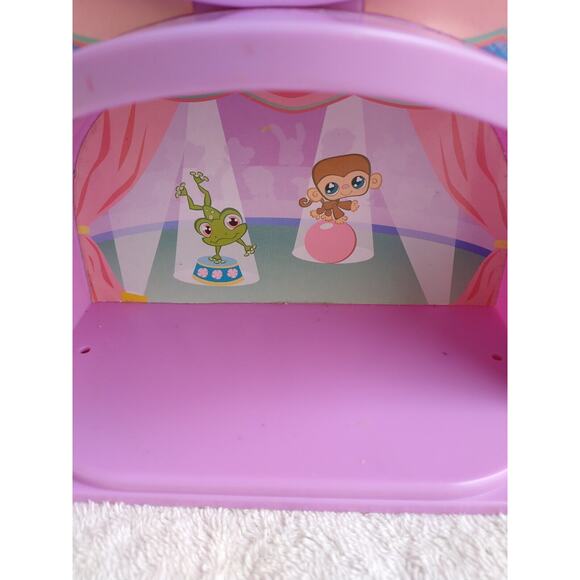 Littlest Pet Shop LPS Light Up Stage, Monkey Frog Circus 2007 *Works* - Picture 4 of 10